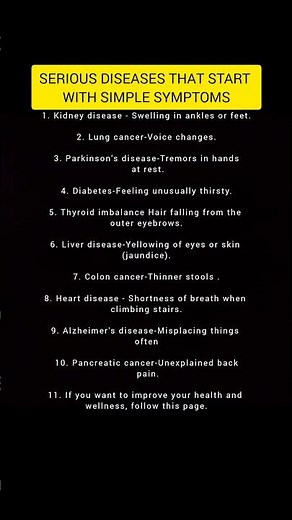 Silent Killers: Common Symptoms That Reveal Dangerous Diseases