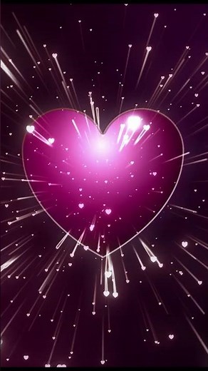 Radiant Pink Heart Particle Loop | Valentine's Day Love Background | Motion Video Stock Footage