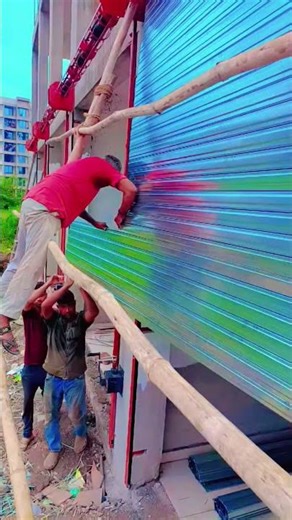 Rolling Shutters Fitting easy working Shop✨#shortvideo#specialclip#shorts 🧰✨