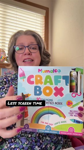 More craft time and less screen time for kids ages 3-10. #Inverted #tiktokshopdealsforyoudays #kidscrafts #mysterycraft #lessscreentime