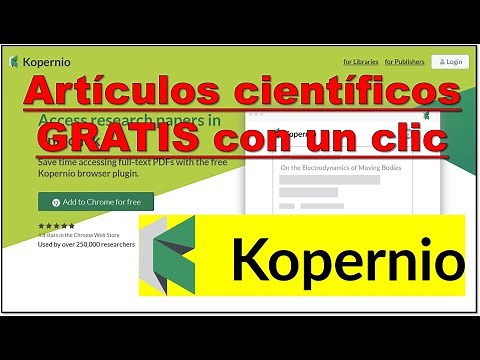 Kopernio #1💚. Descarga ARTÍCULOS CIENTÍFICOS GRATIS con un solo clic [SUSCRIBETE 🙏👍🔔]