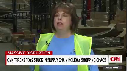 60K views · 490 reactions | With 200,000 shipping containers still gridlocked on the Los Angeles coast, one toy company says that some children may not be getting everything they want for the holiday season. CNN's Vanessa Yurkevich reports. | CNN | Facebook