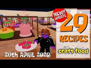 (NEW UPD 20th April 2026) Craft Food 29 NEW RECIPES Roblox