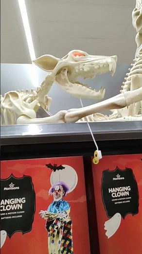 Halloween wolf skeleton howling toy kids Morrisons