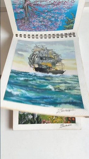 Old sketchbook tour #art#gouache#sketchbook#artist#shorts