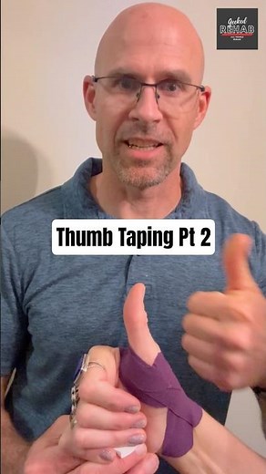 Thumb Pain? Try This KT Tape Method Pt 2 👀💯#shortvideo #fyp #painrelief #kttape