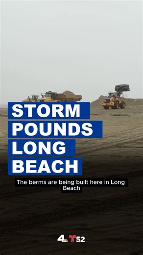 Mekahlo Medina - Journalist on Instagram: "Storm clouds rolled in over Long Beach today 🌧️🌊 As an atmospheric river tests the coastline, crews are building berms to help protect peninsula homes, shaping the sand into a first line of defense against the surge. And still—Long Beach shows up. 🏃‍♀️🏃‍♂️ The 5K, 10K, and 15K race carries on along the beach, runners pushing forward through wind, mist, and grit, proving once again the resilience of this city by the sea. From preparation to persevera