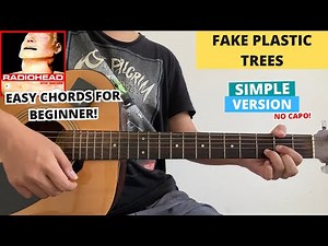 Fake Plastic Trees - Radiohead (Guitar Tutorial) Easy Chords For Beginner! No Capo!
