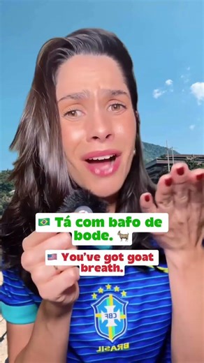 Only Brazilians could make bad breath sound this funny 🇧🇷If you want to learn real Brazilian P