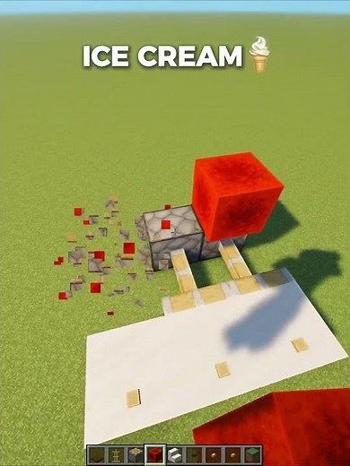 How to make ice cream🍦 #minecraft