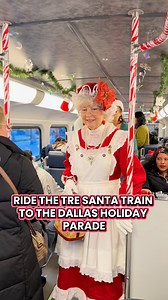 22K views · 216 reactions | Ride the TRE Santa Train to the Dallas Holiday Parade this Saturday, Dec. 6!  You can choose from two departures times from T&P Station:  6:48 a.m. from T&P Station 虜 7:48 a.m. from T&P Station Then, at EBJ Union Station, enjoy live music, giveaways and more photo opportunities with Santa & Mrs. Claus right before heading to the parade! ✨ Learn more at: TrinityRailwayExpress.org/Santa | Dallas Area Rapid Transit (Official DART page) | Facebook