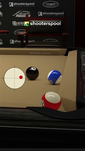 Trick Shot 8 Ball - #shooterspool #9ballpool #8ballpool #poolgame #billiards #pcgame