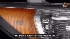 WEELMOTO Headlight for 12-14 Toyota Camry, Headlamp for 2012 2013 2014 Toyota Camry with Black Housing Amber Reflector Left + Right Side