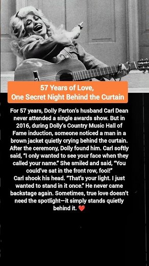 57 Years of Love ❤️ | The Emotional Story Behind Dolly Parton’s Husband | True Love Story