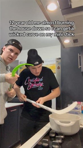 Hockey players curving their mini stick! 😅 #hockey