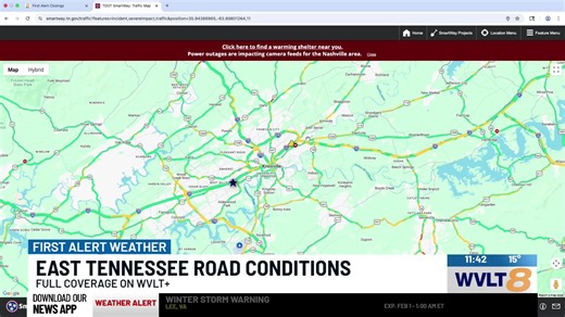 LIVE: Tennessee Highway Patrol gives an update on road conditions after East Tennessee sees several inches of snow https://tinyurl.com/5axws4yt | WVLT