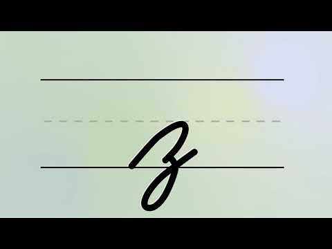 Cursive Writing – Lowercase Letter Z | For Beginners Handwriting