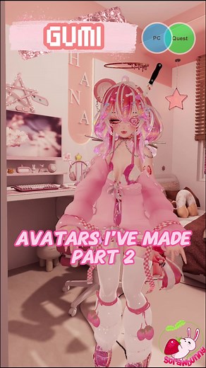 Strawbunny Avatar Creator in Virtual Reality VRChat