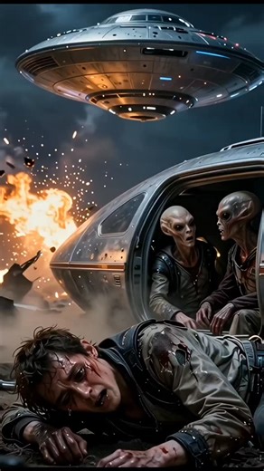 Touropia on Instagram: "A sudden UFO crash, two badly injured aliens lying on the ground. Police arrest them as a shocked crowd records on mobile phones. Feels like real viral phone footage. #UFOCrash #AlienArrest #RealisticVideo #MobileFootage #PoliceAction AlienEncounter ViralScene SciFiReal ShockingMoment AIStudio"