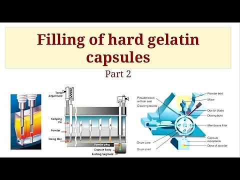 Filling of hard gelatin capsules part 2, dosator machine, dosing disc machine, vacuum filling