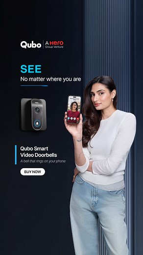 Forget doorbells that only ring at home! How? . . . Qubo Video Doorbell rings in your pocket with HD video, day or night. Never miss a thing again. | Qubo World