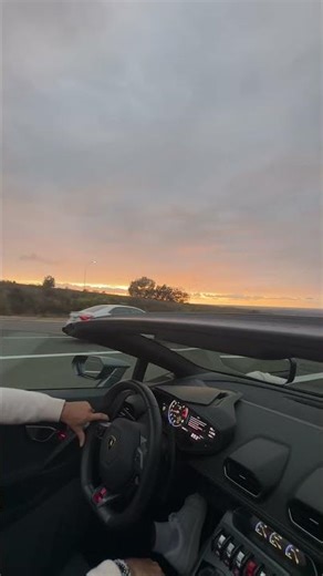 POV DRIVING MY LAMBORGHINI HURACAN ENJOYING THE SUNSET