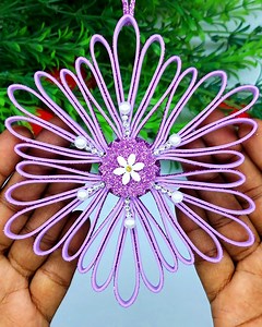 Most beautiful Christmas snowflakes making very easy instruction step by step at home #diy #Christmas #handmade | Origami Art & Crafts