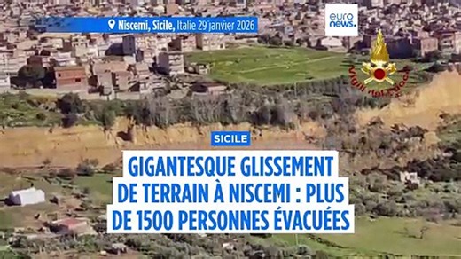 Glissement de terrain à Niscemi : l'Italie demande le soutien de Bruxelles