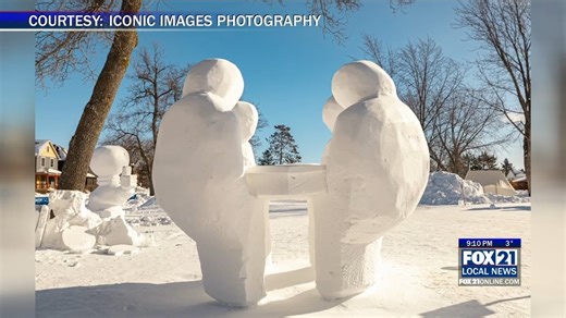 Snow sculptures at the Ely Winter Festival - Fox21Online