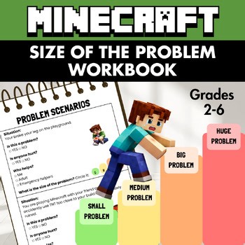 Big vs. Small Size of the Problem Workbook | Minecraft Themed | Grade 2-6