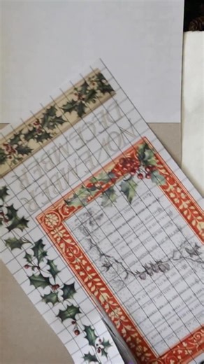 Check out those dreamy storybook details from our Santa’s Hollow Transfer. 😍 Santa’s Hollow is reminiscent of a vintage fairytale with its soft watercolor washes, charming creatures, and gentle painterly scenes. We used Santa’s Hollow to dress up our fall decor with the most enchanting junk journal pages. It’s also such a lovely way to personalize a journal as a heartfelt gift to a friend. 💕 | IOD - Iron Orchid Designs