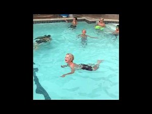 Kid jumps into random hotel pool in underwear