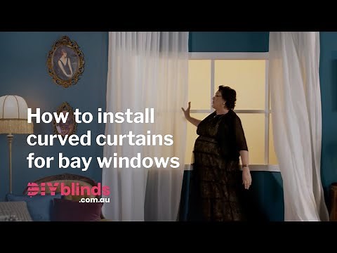 How to Install Curved Curtains for Bay Windows