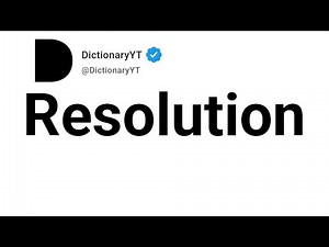 Resolution Synonyms | Thesaurus | Similar Words