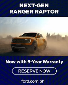 16K views · 10K reactions | Exhilarate your senses with the Next-Gen Ranger Raptor, now with 5-year warranty. Reserve now at ford.com.ph | Ford | Facebook