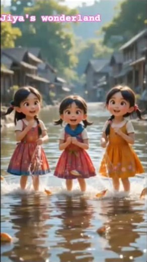 Little Chefs Catch Fish and Cook It | 3D Cartoon for Kids #shorts