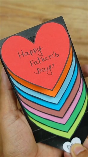 22K views · 121 reactions | Love You DadHandmade Fathers Day Waterfall Card #Fathersday2024 #fathersdayideas #fathersday #fathersdaygifts | Creative Art & Craft Ideas | Facebook