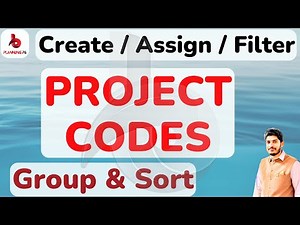How to Create Assign Group and Sort Project Codes in Primavera P6 | Create Filters for Project code