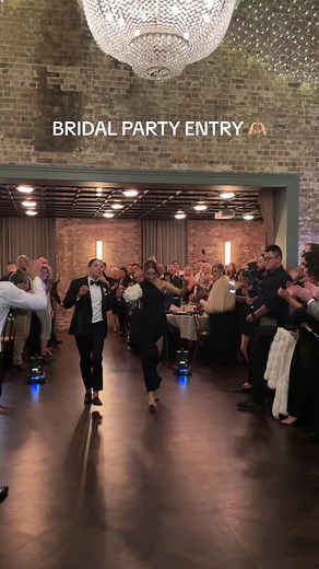 Bridal Party Entry with ABBA Wedding Inspiration