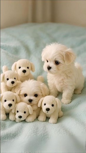 Adorable Maltese Puppy’s Hide and Seek Moment