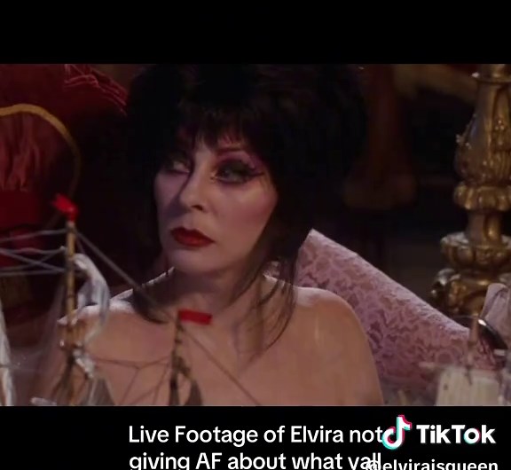 “unbothered by what has been…” #elvira #elviramistressofthedark #cassandrapeterson #ariana #arianagrande #fyp #halloween #spookyszn #unbothered @Elvira