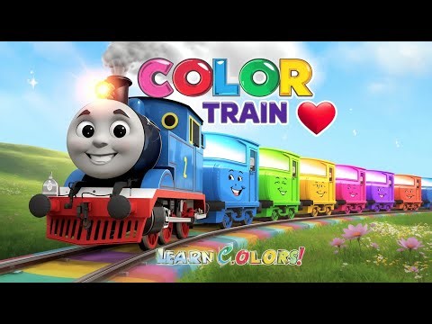 The Color Train 🚂 | Learn Colors with Fun! | Kids Nursery Rhyme 3D