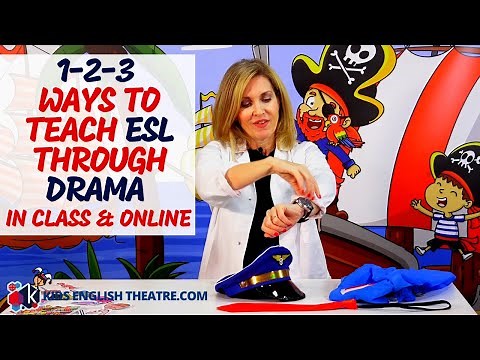 1-2-3 Quick Ways To Teach ESL Through Drama (in Class & Online) // Kids English Theatre