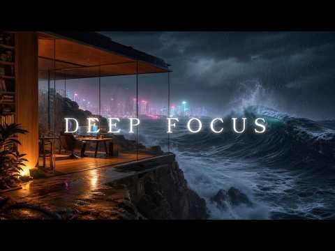 Deep Work Music ~ Focus Music for Coding & Creating in a Neon City Observatory 🌃 No Vocals