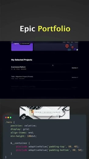 Epic Portfolio Website 😱 | CodeWithSurajYadav