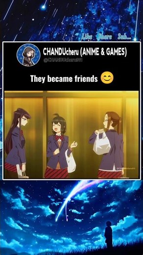 They became friends 😊 #anime #shorts #animeedits #animelover