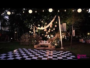 Enchanting Outdoor Reception Decoration - The Royal Palms Chennai - Best Destination Wedding Planner