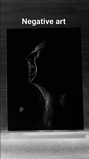 Drawing a Screaming Girl in Negative Art | Realistic Pencil Drawing Transformation