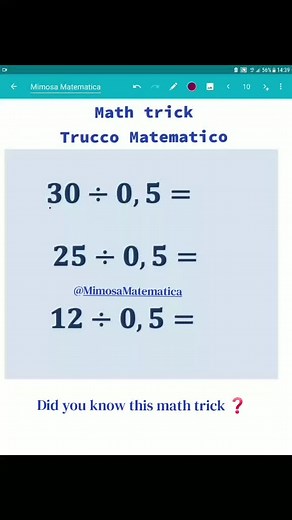 Math trick, Mathematics, Mathgcse, Satmath, Mathtrick, Division trick, Dividing by Decimals, #30secondsmath #mathematics #mathtricks #divisiontrick #satmath