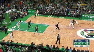 Larry Bird in the 🏡 And he got “Larry” chants after making this appearance on the jumbotron | NBC Sports Boston